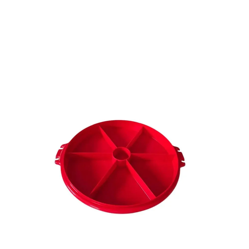 Vintage Tupperware Relish/Fruit Tray Red